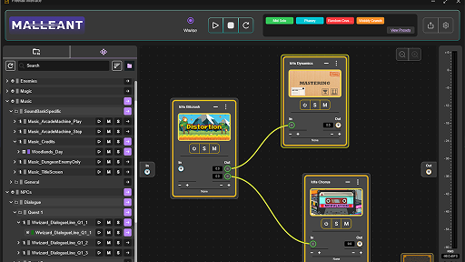 Malleant node workflow editor